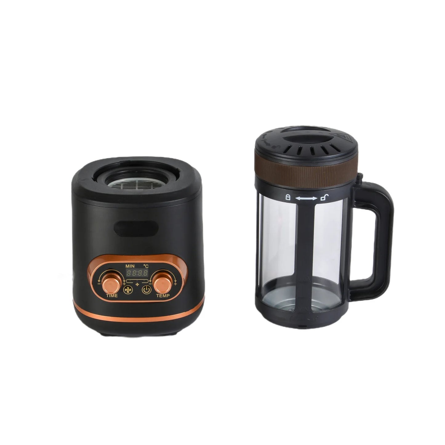 Coffee Bean Roaster Small Household Commercial Temperature Regulating and Cooling Automatic Timing Hot Air Bean Roast Kitchen