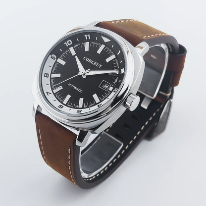 42Mm Classic Square Mechanical Watches for Men Japan NH35 Movement Sport Luxury Clock Pilot Men Wristwatch