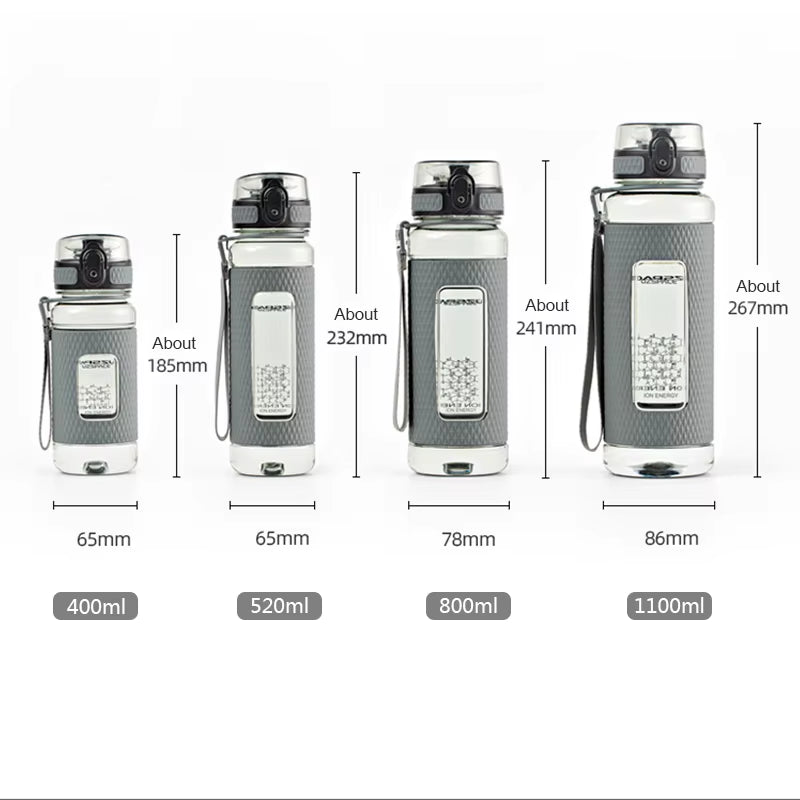 Sports Water Bottles Gym Leak-Proof Drop-Proof Portable Shaker Outdoor Travel Kettle Plastic Drink Water Bottle BPA Free
