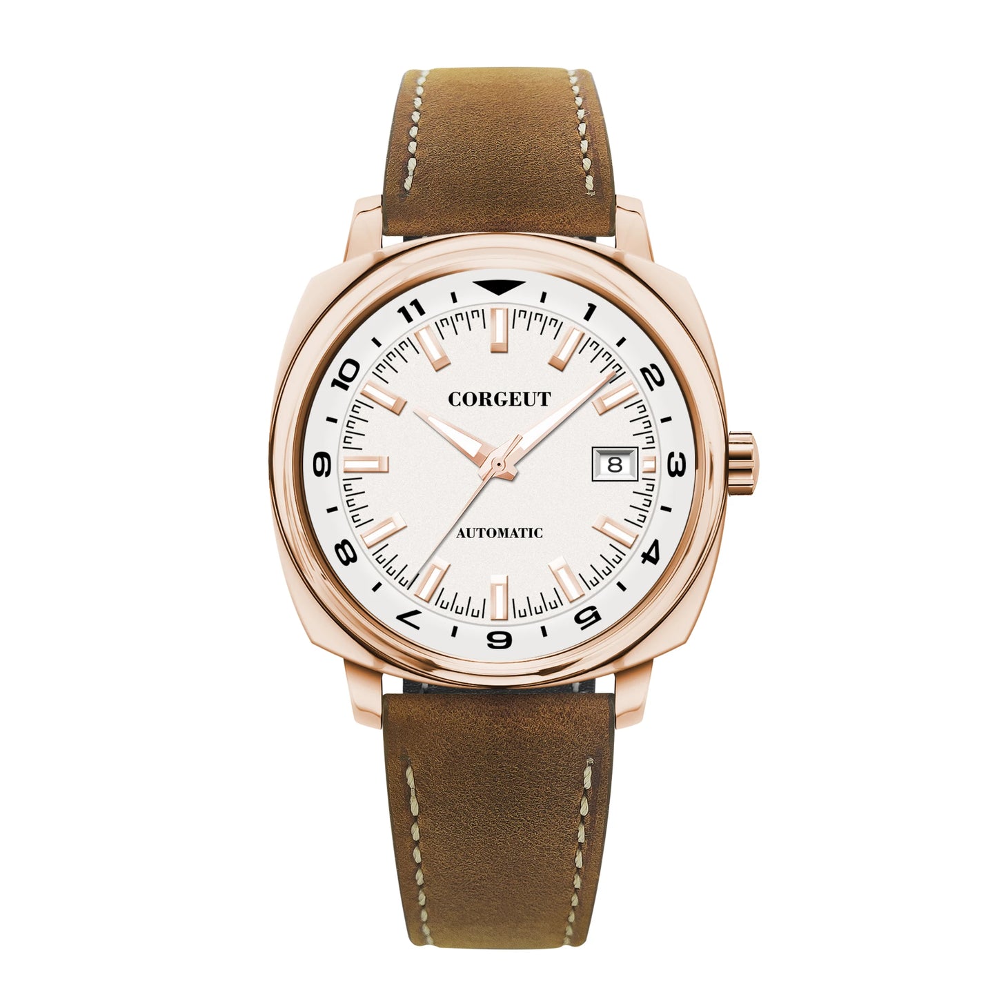 42Mm Classic Square Mechanical Watches for Men Japan NH35 Movement Sport Luxury Clock Pilot Men Wristwatch