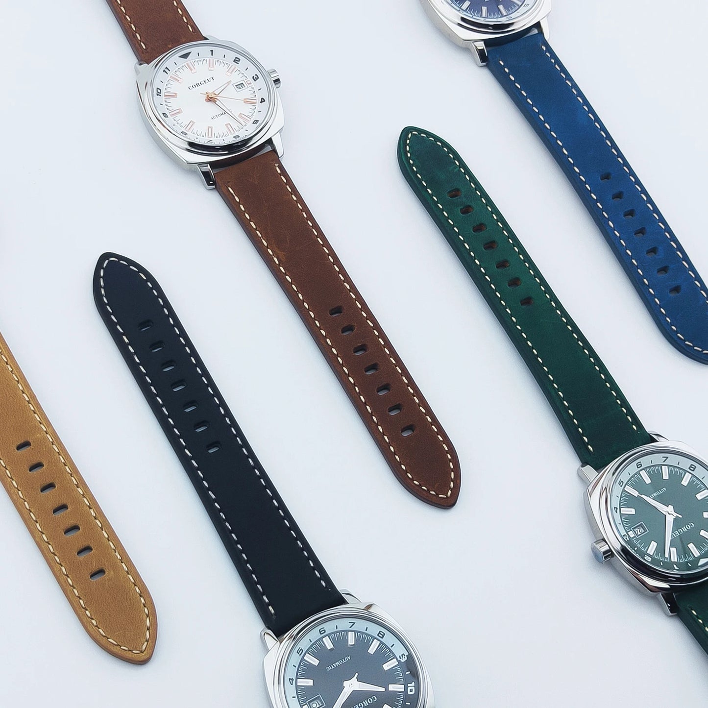 42Mm Classic Square Mechanical Watches for Men Japan NH35 Movement Sport Luxury Clock Pilot Men Wristwatch