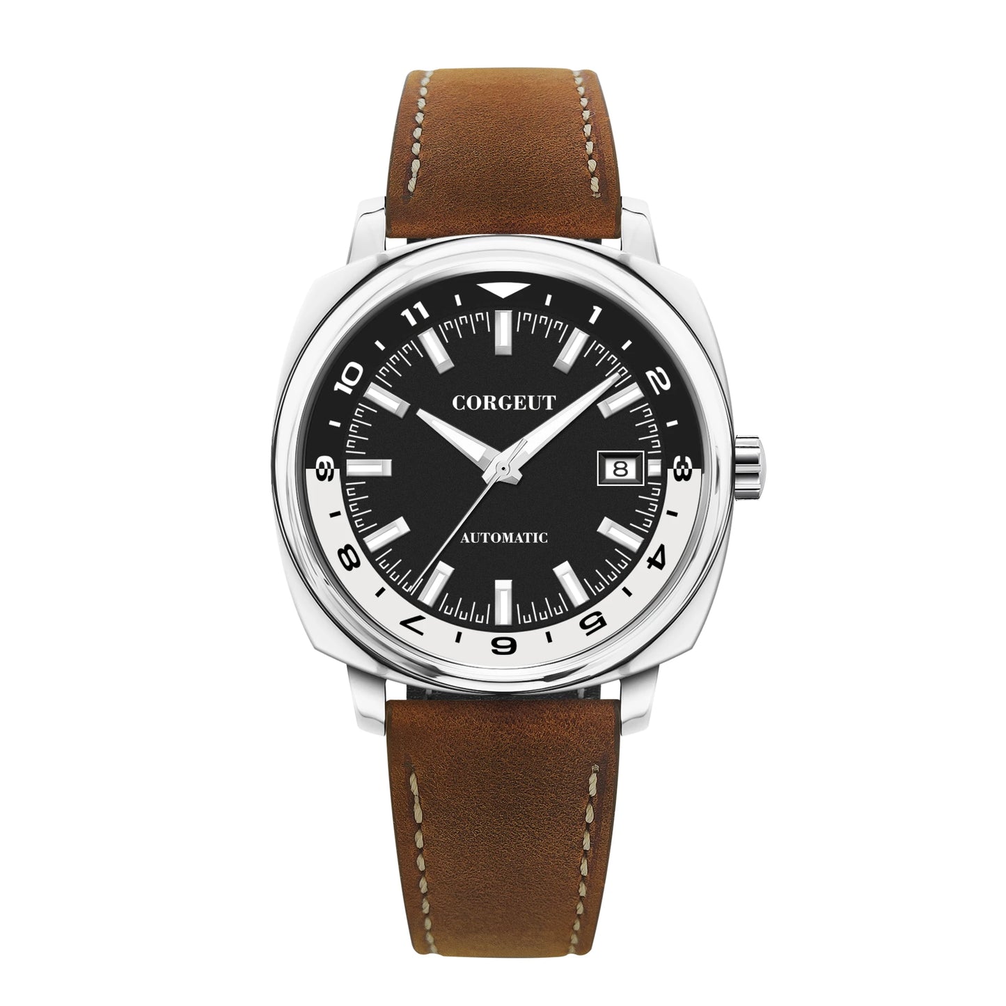 42Mm Classic Square Mechanical Watches for Men Japan NH35 Movement Sport Luxury Clock Pilot Men Wristwatch