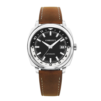 42Mm Classic Square Mechanical Watches for Men Japan NH35 Movement Sport Luxury Clock Pilot Men Wristwatch