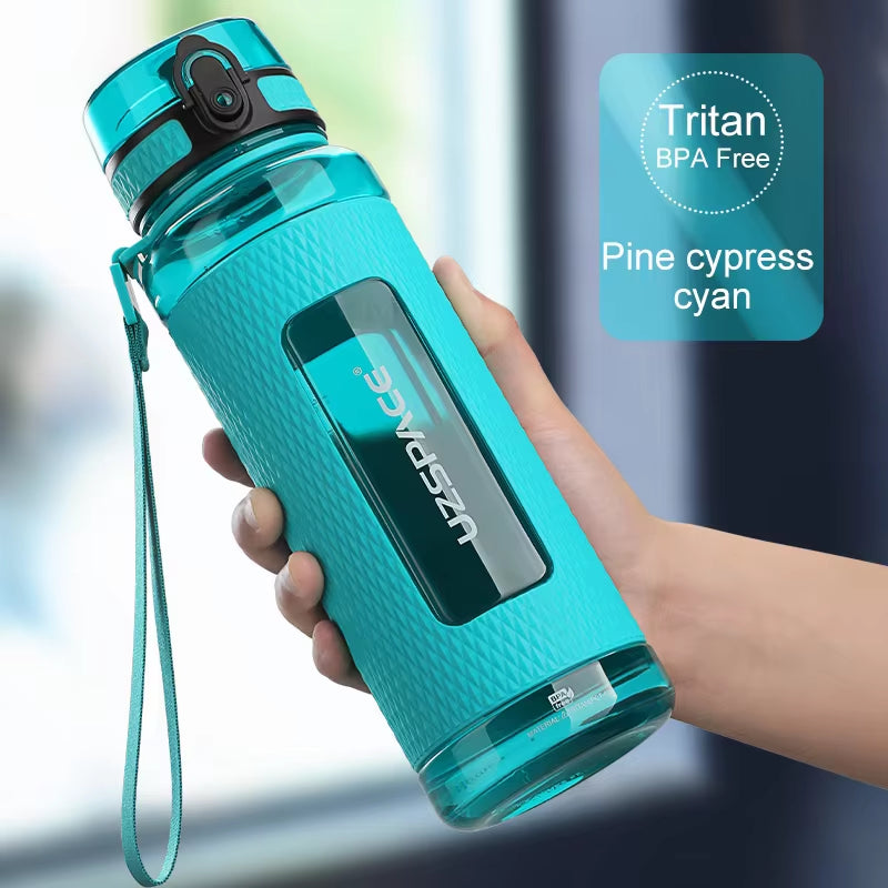Sports Water Bottles Gym Leak-Proof Drop-Proof Portable Shaker Outdoor Travel Kettle Plastic Drink Water Bottle BPA Free