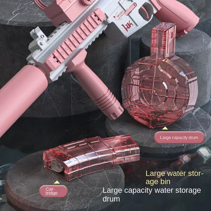 Electric Water Gun M416 Pistol Shooting Lighting Toy Gun Full Automatic Summer Pool Beach Toy for Kids Children Boys Girls Adult