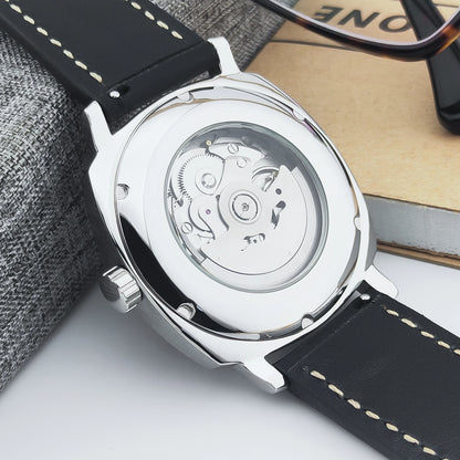 42Mm Classic Square Mechanical Watches for Men Japan NH35 Movement Sport Luxury Clock Pilot Men Wristwatch