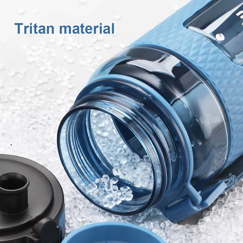 Sports Water Bottles Gym Leak-Proof Drop-Proof Portable Shaker Outdoor Travel Kettle Plastic Drink Water Bottle BPA Free
