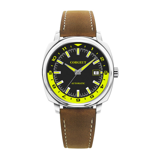 42Mm Classic Square Mechanical Watches for Men Japan NH35 Movement Sport Luxury Clock Pilot Men Wristwatch